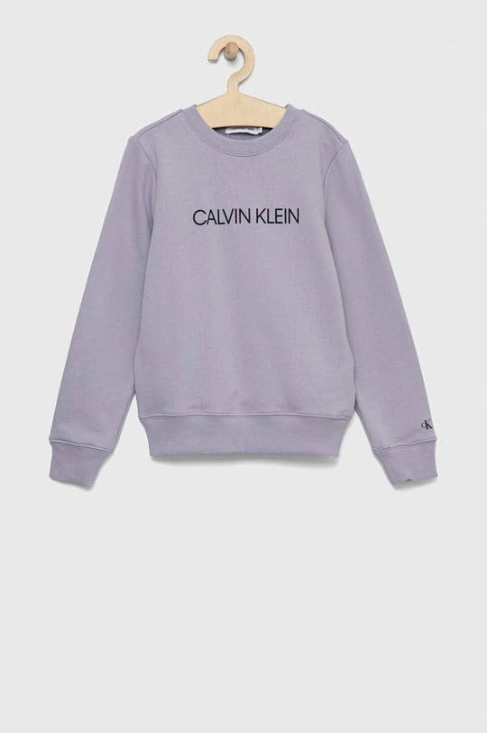 lila Calvin Klein Jeans gyerek melegítőfelső pamutból Fiú