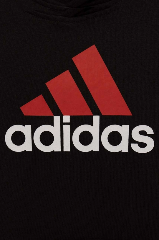 črna Otroški pulover adidas U BL 2 HOODIE