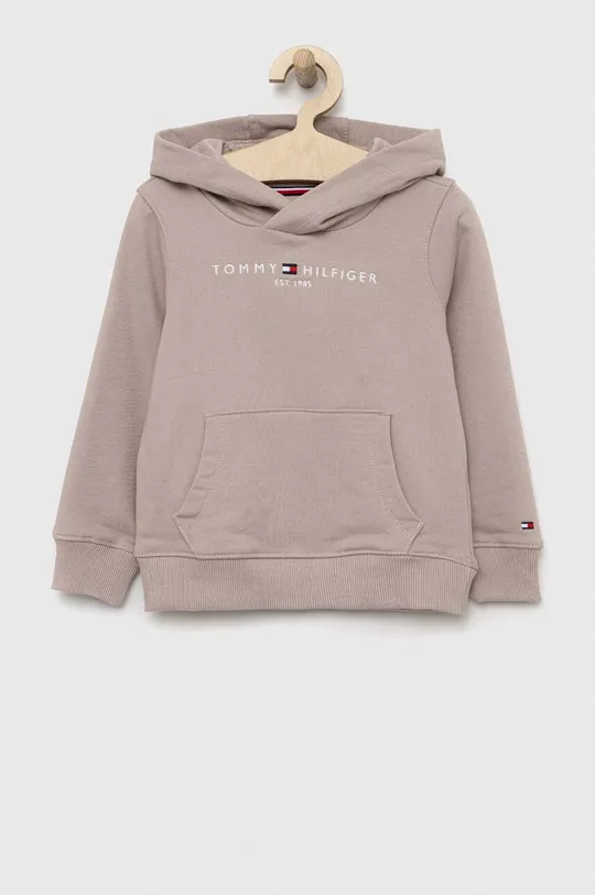 bež Dječja pamučna dukserica Tommy Hilfiger Za dječake