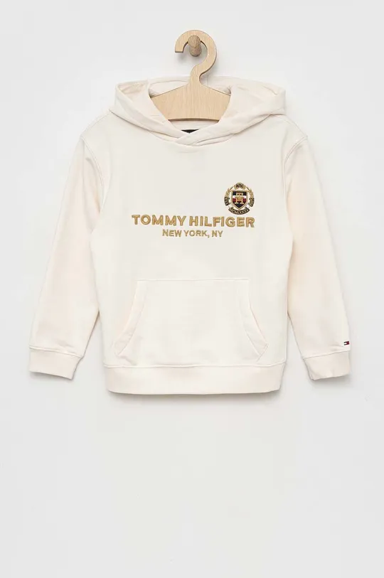 beżowy Tommy Hilfiger bluza dziecięca Chłopięcy