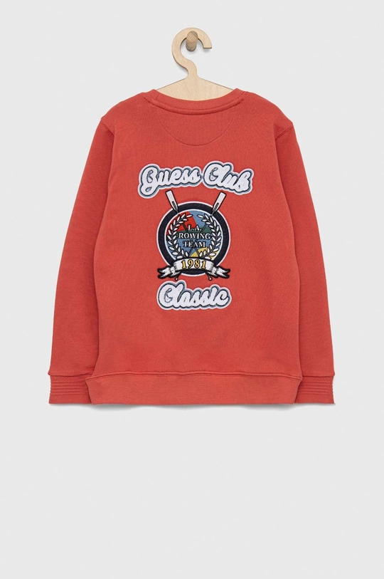 Παιδική βαμβακερή μπλούζα Guess κόκκινο