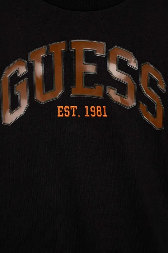 чёрный Детская хлопковая кофта Guess