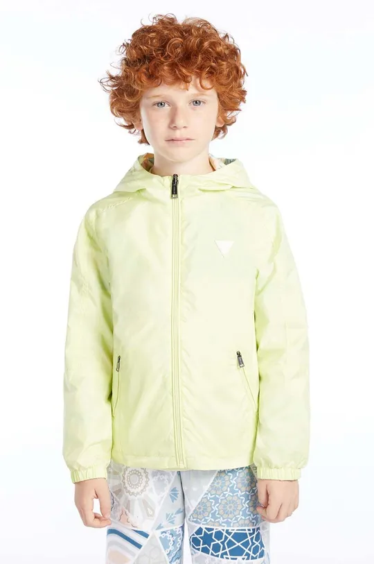 зелений Дитяча двостороння куртка Guess Для хлопчиків