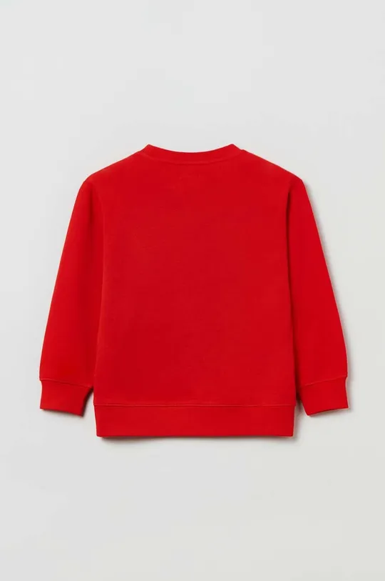 OVS bluza bawełniana dziecięca czerwony