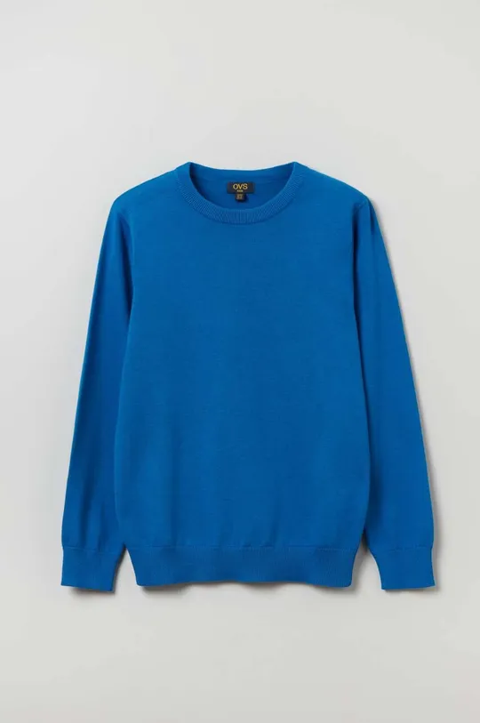modra Otroški bombažen pulover OVS Fantovski