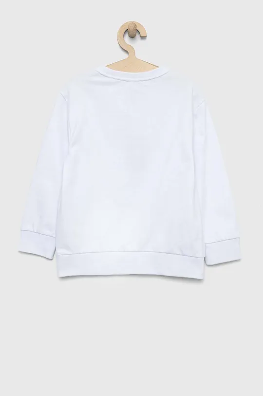 Otroški bombažen pulover EA7 Emporio Armani bela