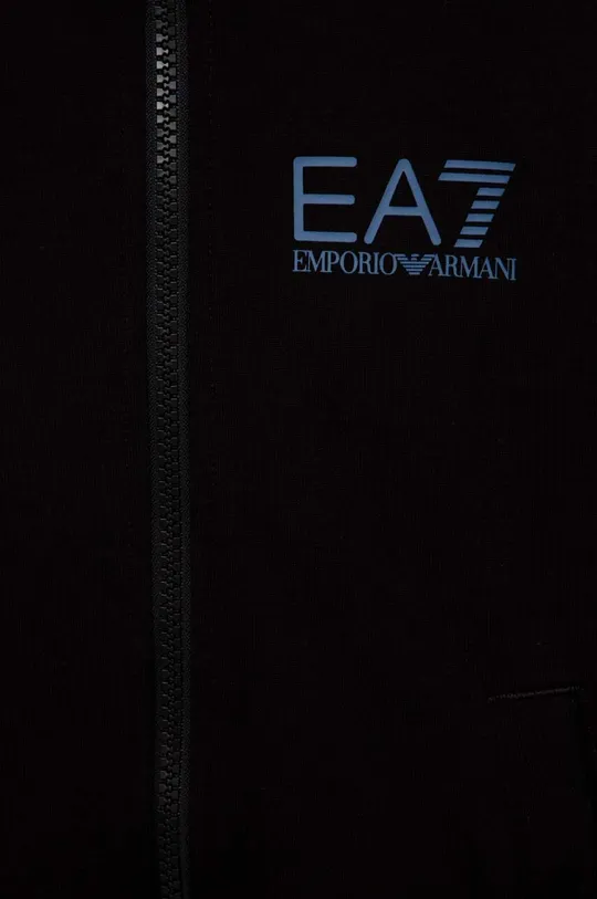 Детская хлопковая кофта EA7 Emporio Armani  Основной материал: 100% Хлопок Подкладка капюшона: 100% Хлопок Резинка: 95% Хлопок, 5% Эластан