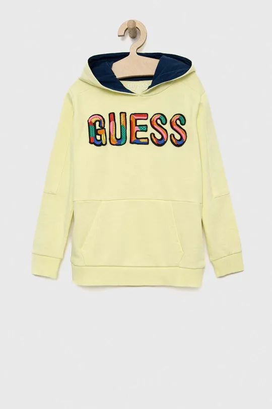 πράσινο Παιδική βαμβακερή μπλούζα Guess Για αγόρια