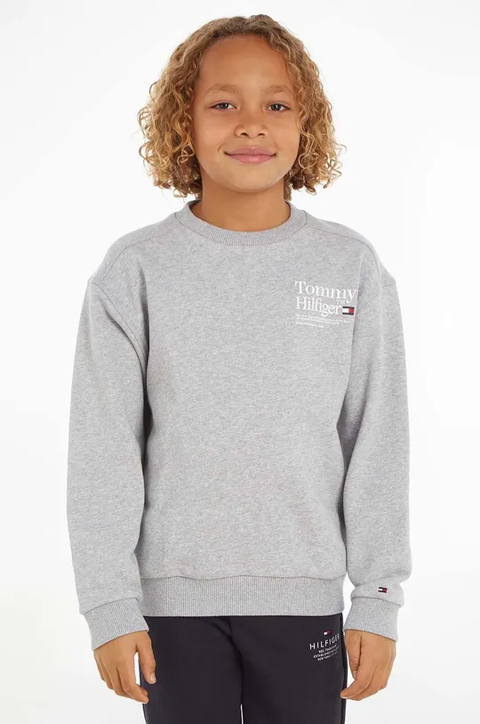 siva Otroški pulover Tommy Hilfiger Fantovski