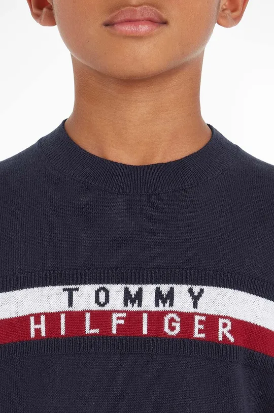 Tommy Hilfiger sweter bawełniany dziecięcy Chłopięcy