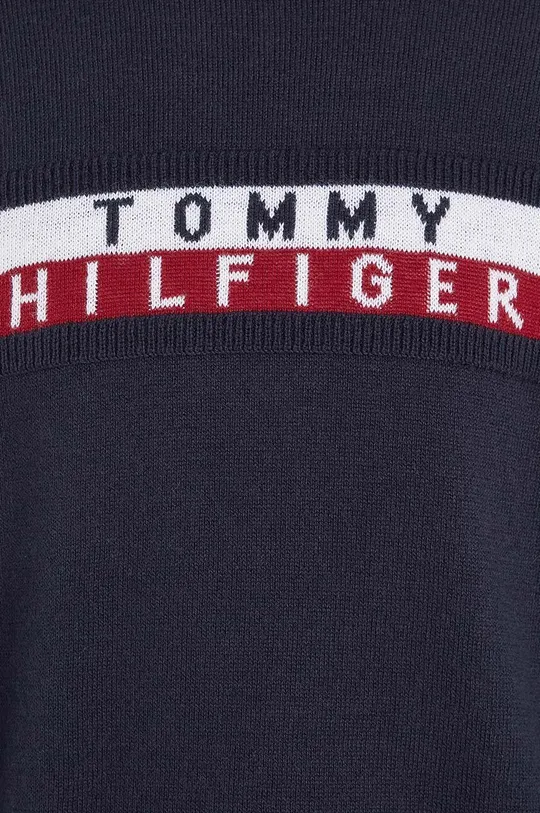 темно-синій Дитячий бавовняний светр Tommy Hilfiger