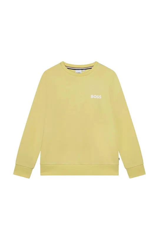 rumena Otroški pulover BOSS Fantovski