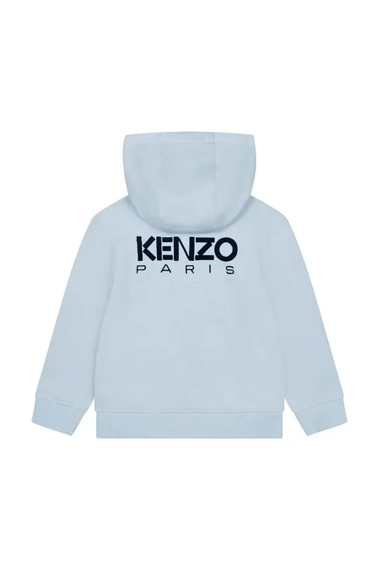 Детская хлопковая кофта Kenzo Kids голубой