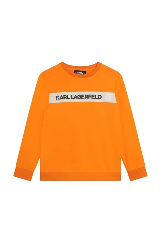 Karl Lagerfeld felpa per bambini arancione