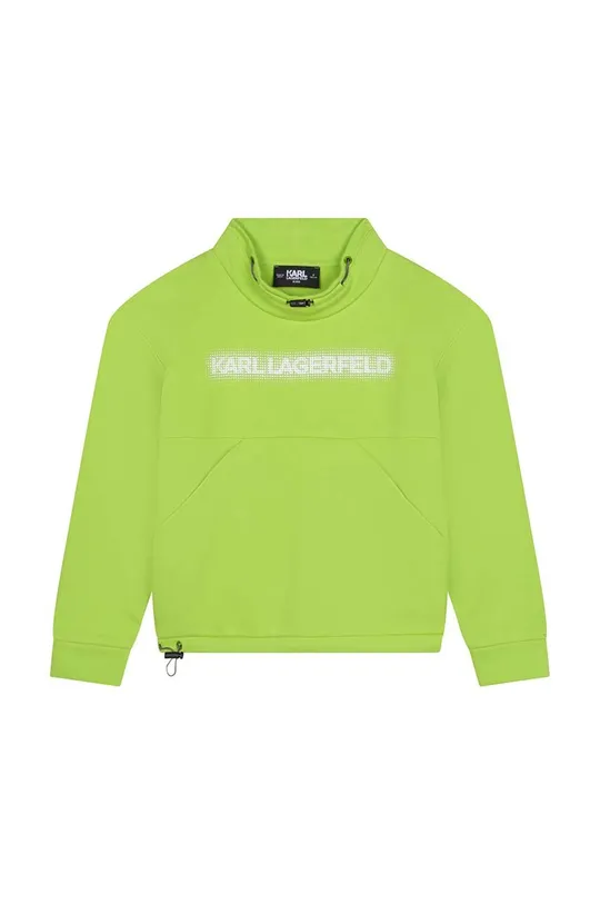 Παιδική μπλούζα Karl Lagerfeld πράσινο