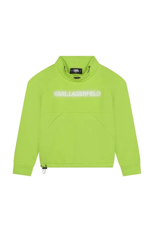 Παιδική μπλούζα Karl Lagerfeld πράσινο