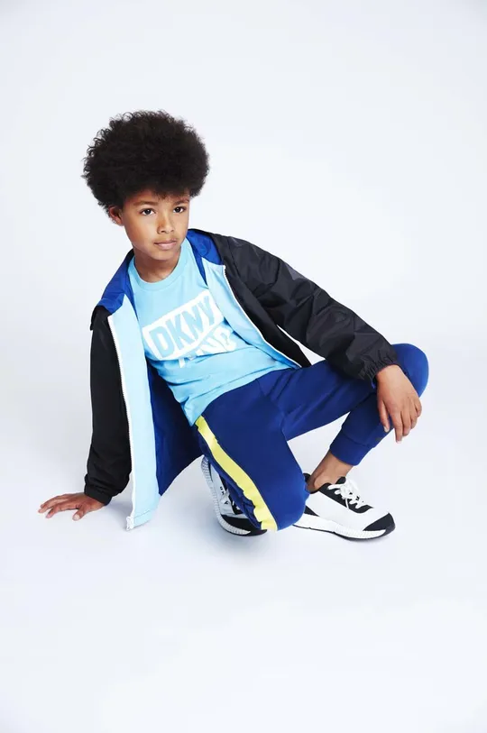 σκούρο μπλε Αναστρέψιμο παιδικό μπουφάν DKNY Για αγόρια
