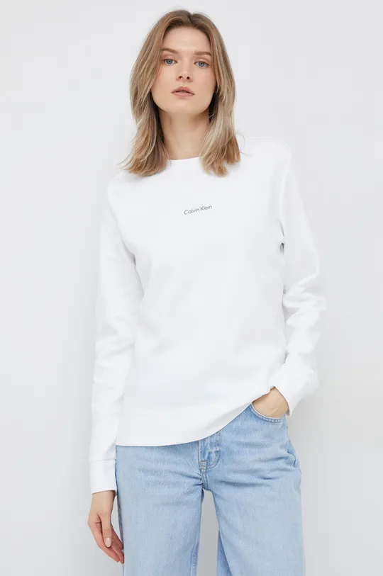 biały Calvin Klein bluza Damski