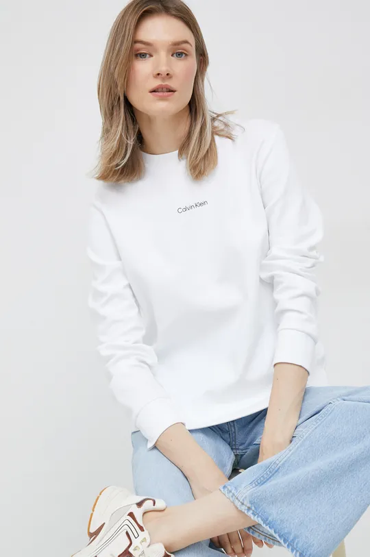 λευκό Μπλούζα Calvin Klein