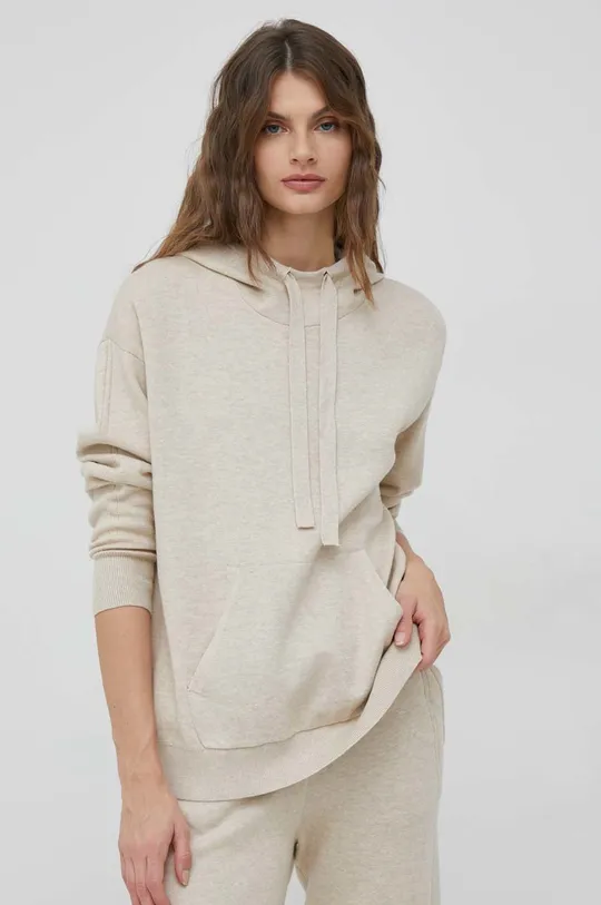 bézs Calvin Klein pulóver kasmír keverékkel Női