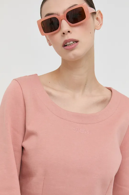 roza Bombažen pulover Guess