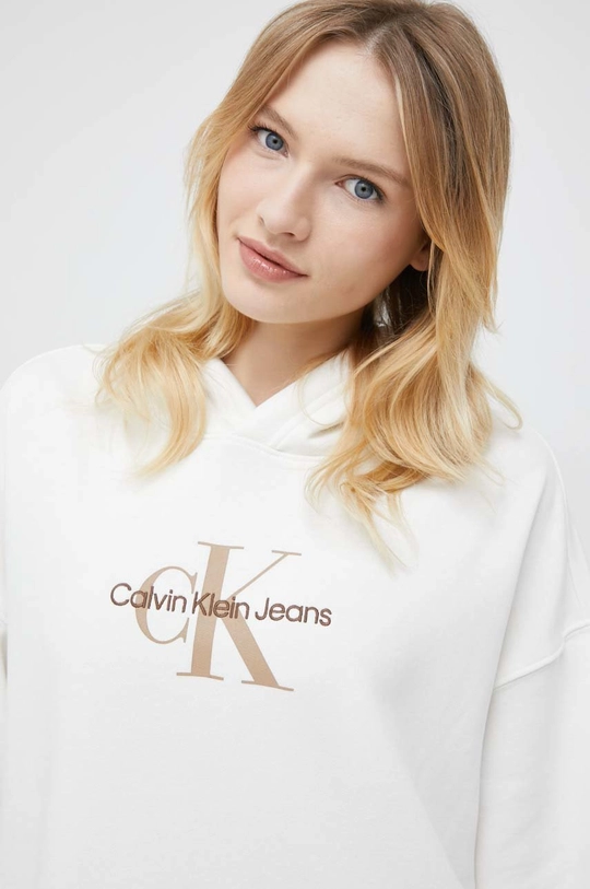 bež Bluza Calvin Klein Jeans