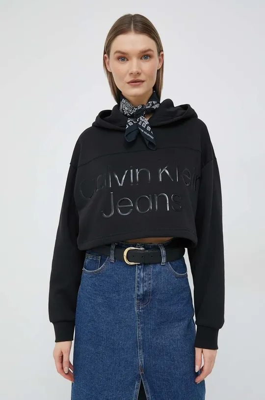 čierna Mikina Calvin Klein Jeans Dámsky