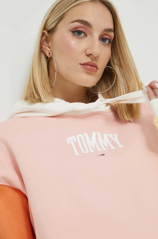 różowy Tommy Jeans bluza