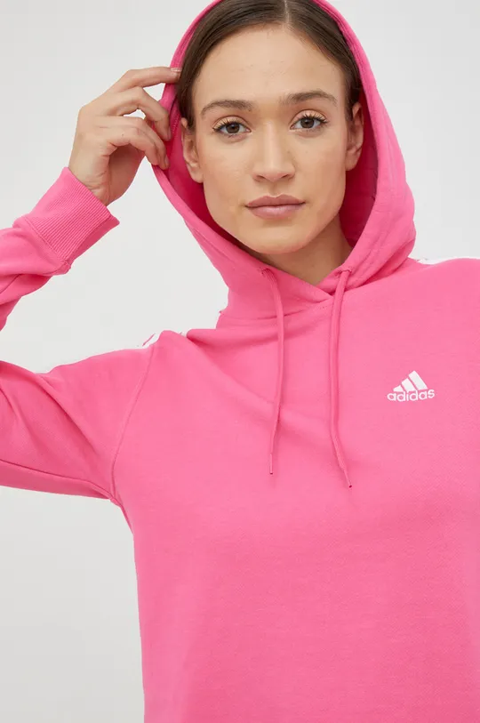 rózsaszín Adidas pamut melegítőfelső
