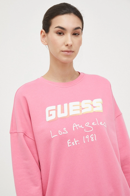 różowy Guess bluza Damski