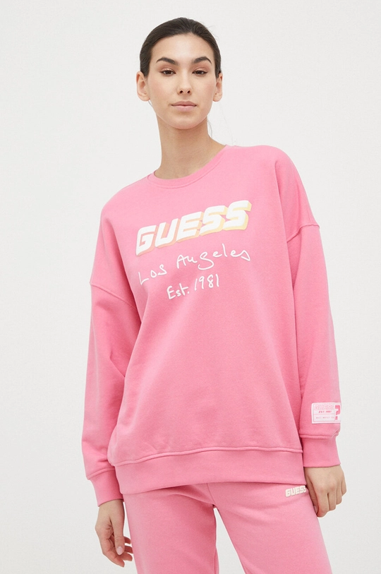 różowy Guess bluza