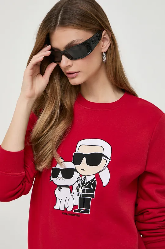 czerwony Karl Lagerfeld bluza