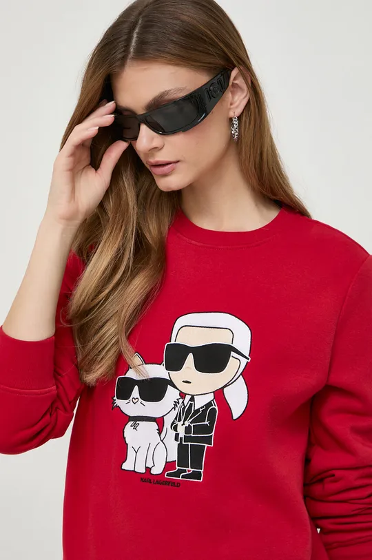 červená Mikina Karl Lagerfeld