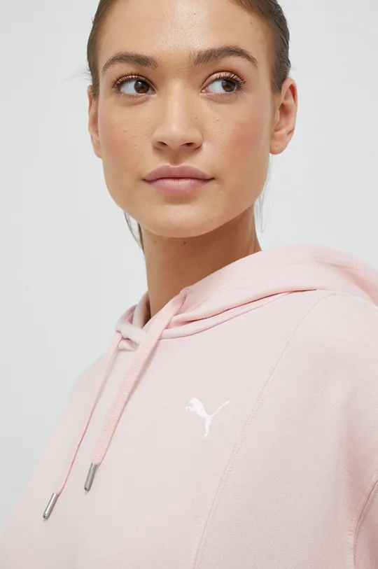 ροζ Βαμβακερή μπλούζα Puma