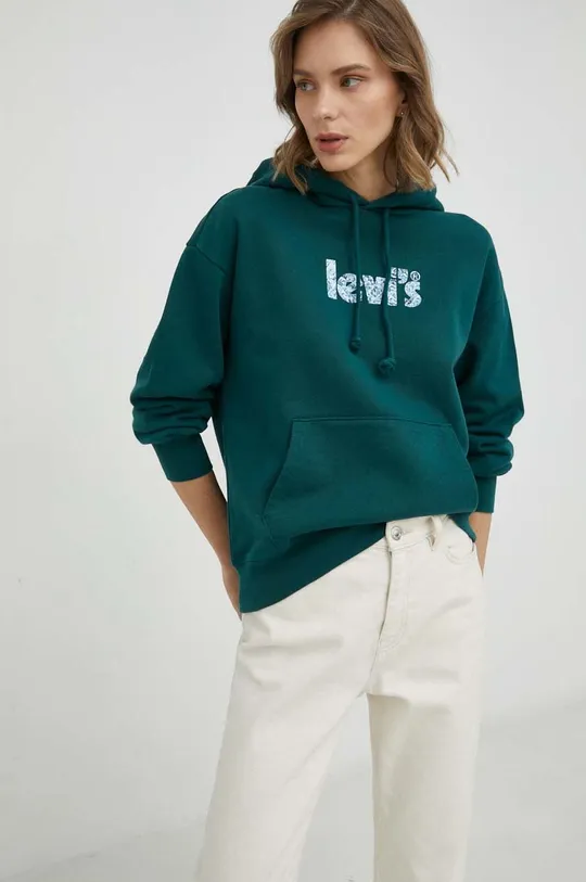 πράσινο Βαμβακερή μπλούζα Levi's Γυναικεία