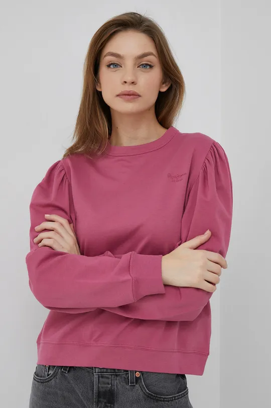 ροζ Βαμβακερή μπλούζα Pepe Jeans Laetitia Γυναικεία