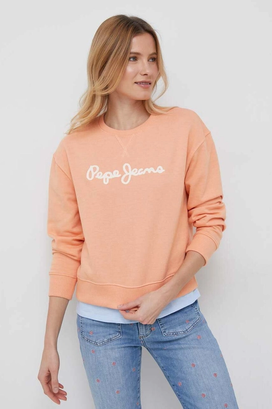 Pepe Jeans bluza pomarańczowy