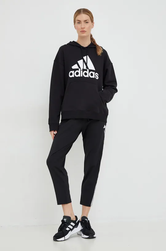 Adidas pamut melegítőfelső fekete