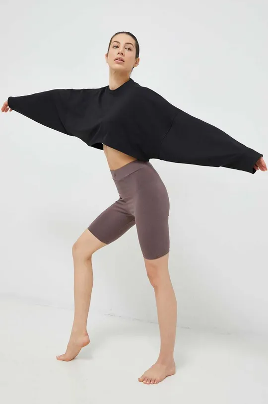 fekete adidas Performance jóga pulóver Studio Női
