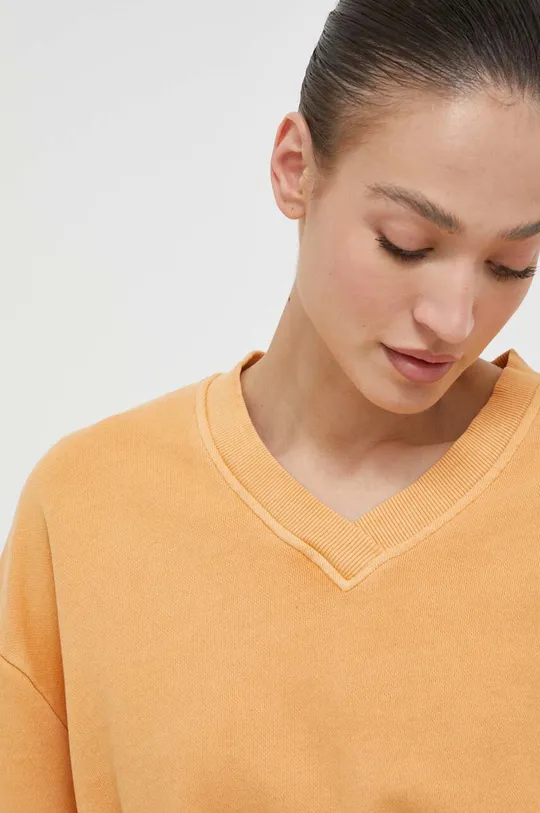 πορτοκαλί Βαμβακερή μπλούζα Reebok Classic