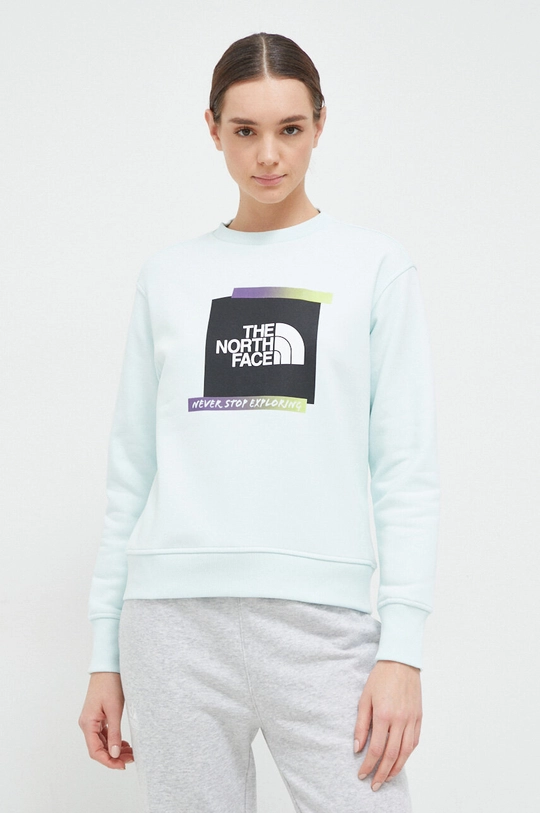 turkusowy The North Face bluza