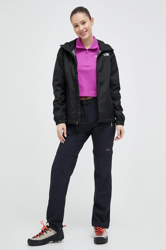 The North Face bluza sportowa 100 Glacier Cropped różowy