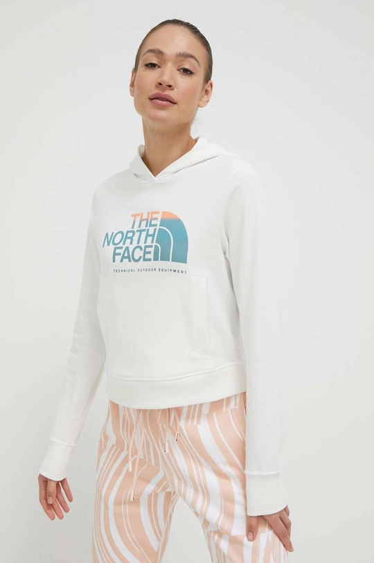 белый Хлопковая кофта The North Face Женский