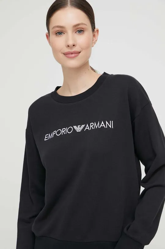 czarny Emporio Armani Underwear bluza lounge