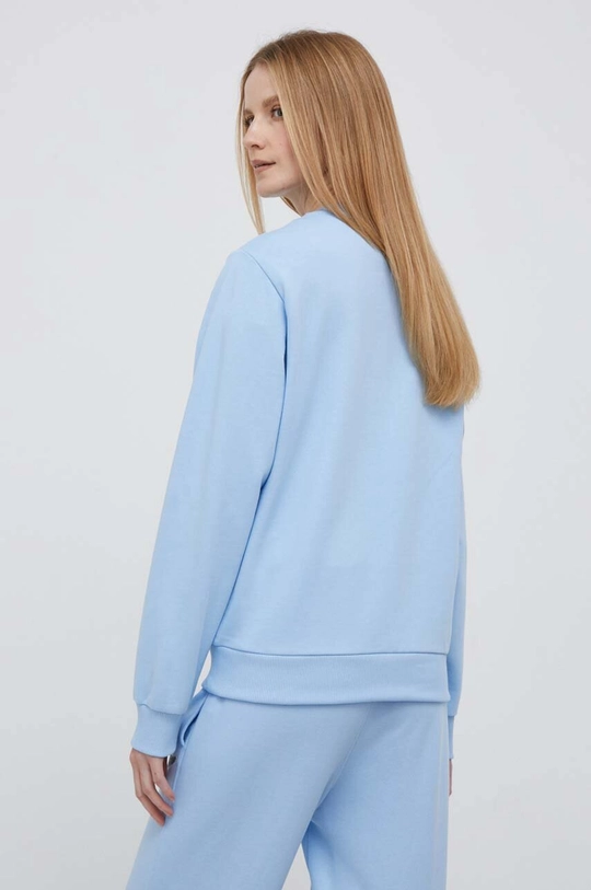 Lacoste cotton sweatshirt Lacoste x Netflix blue