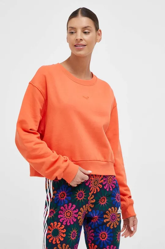 oranžna Bombažen pulover Roxy Ženski