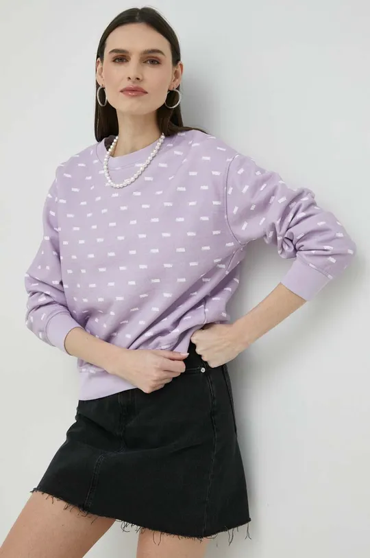 Levi's bluza bawełniana fioletowy