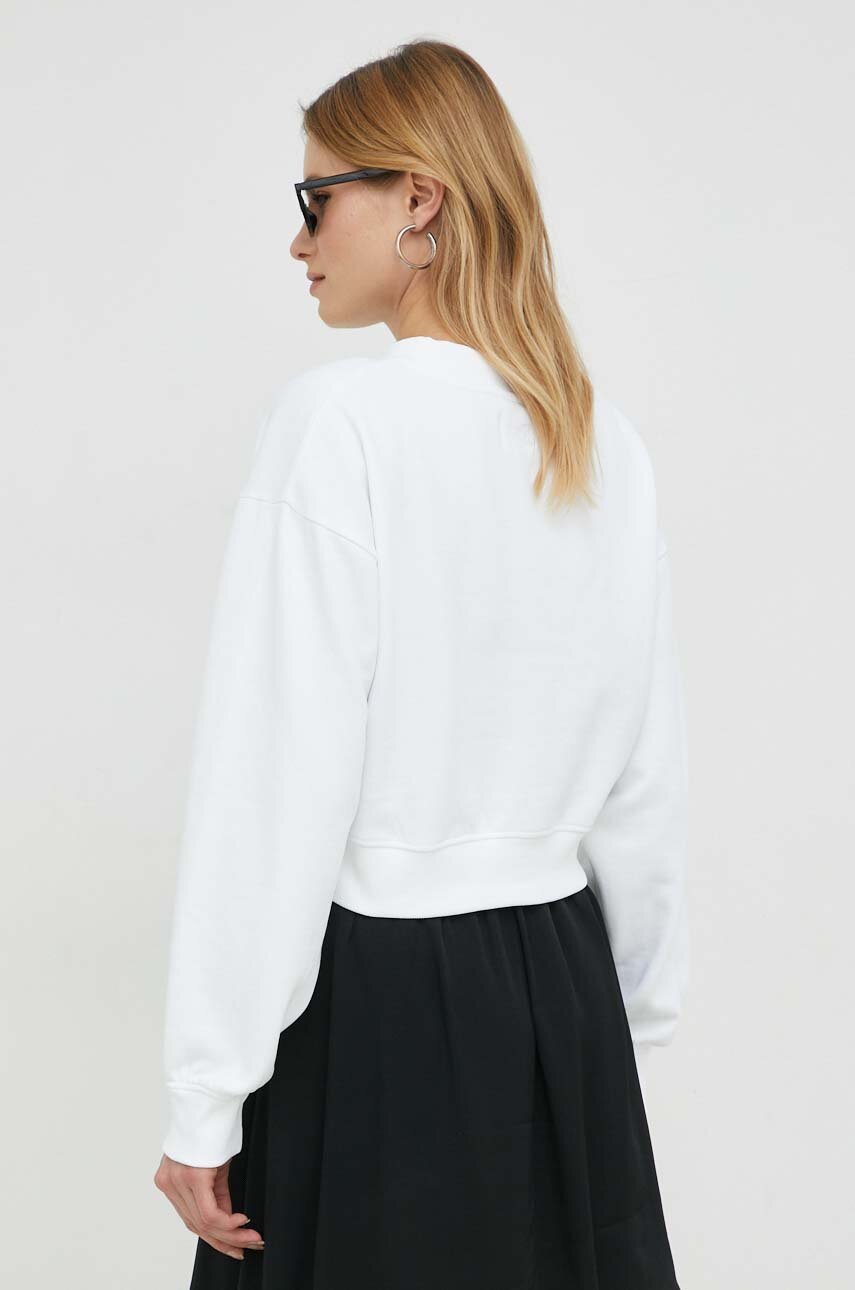 Кофта Calvin Klein Jeans жіноча колір білий з аплікацією | ANSWEAR.ua