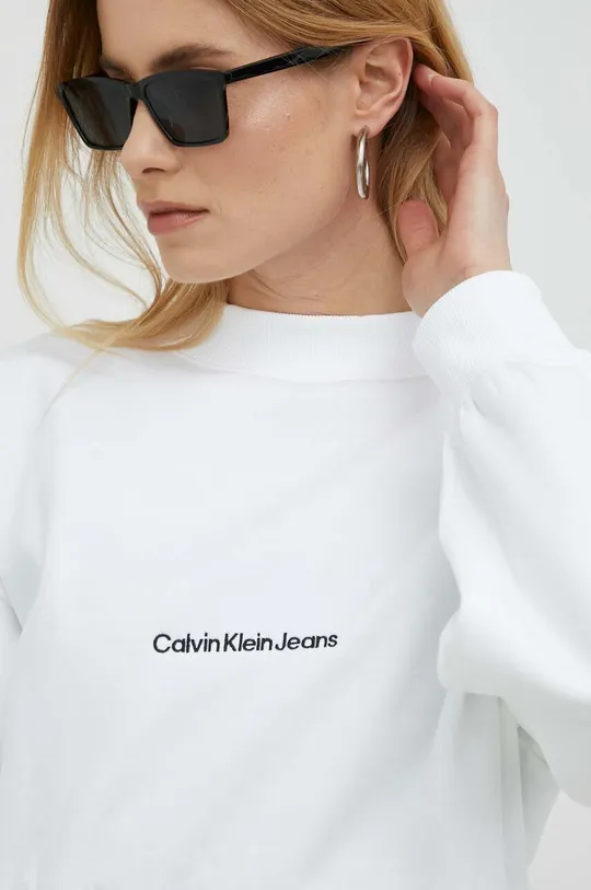 λευκό Μπλούζα Calvin Klein Jeans
