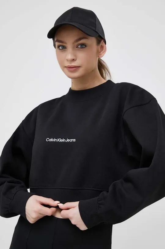μαύρο Μπλούζα Calvin Klein Jeans Γυναικεία